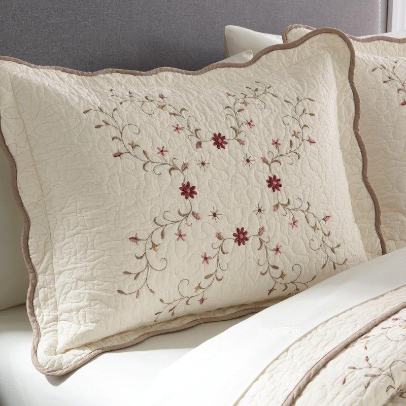 纯棉床盖三件f套 缝衍被外贸夹棉美式绗缝榻榻米加大炕盖3米大尺,床上用品,床盖,淘宝优惠券,粉丝福利购,淘宝优惠卷