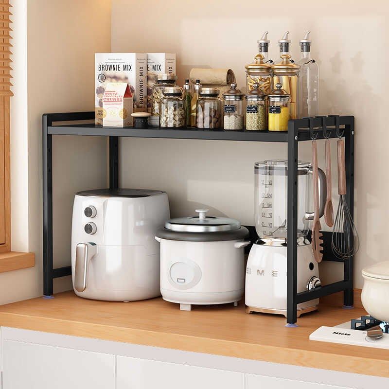 厨房置物架电f饭煲台面架厨房电器层架收纳储物碗架豆浆机架调料,厨房/烹饪用具,微波炉置物架,淘宝优惠券,粉丝福利购,淘宝优惠卷