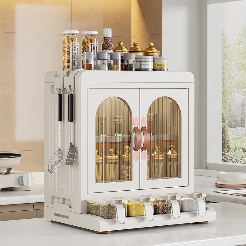 厨房调料置物架柜式多功能收纳盒台面多层筷子刀架家用Y调味料收