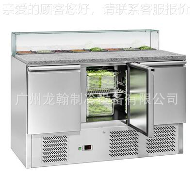 欧款冰箱冷藏沙拉台台披台撒料奶茶萨工63645作麻辣烫火锅操作冷