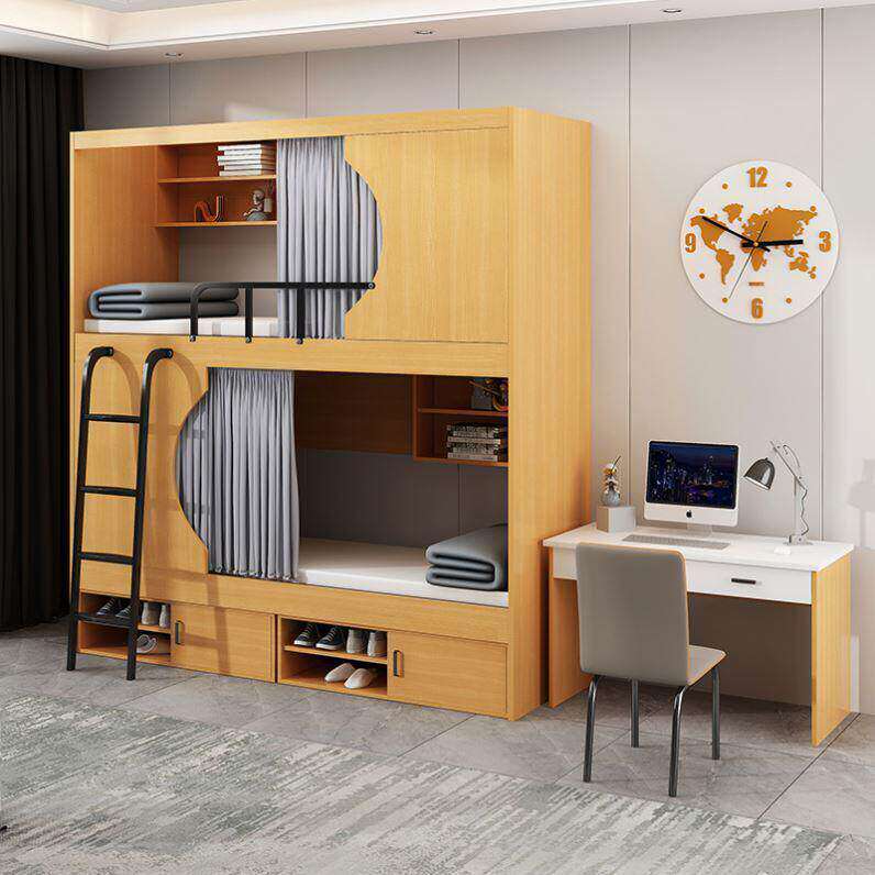 太空舱床上下床双层床学生宿舍高低床小户型公寓青旅上下铺两层床