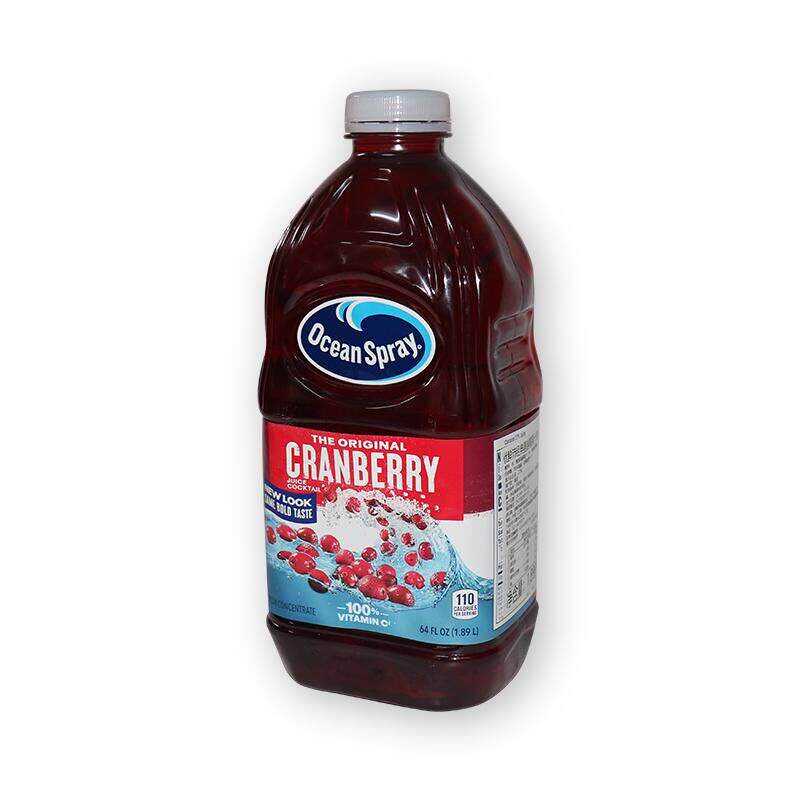 优鲜沛蔓越莓果汁饮料1.89L*1瓶 OCEAN SPRAY CRANBERRY