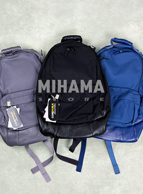 现货 VISVIM CORDURA 22L 法国羊皮拼接尼龙通勤双肩背包 25AW