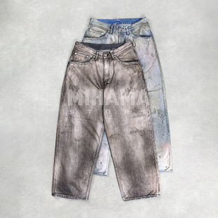 日产水洗做旧复古休闲牛仔长裤 现货 AGING01 25AW ANCELLM