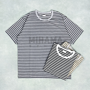 Stripe Jersey Tee 现货 T恤 COOLMAX 条纹短袖 26SS NANAMICA