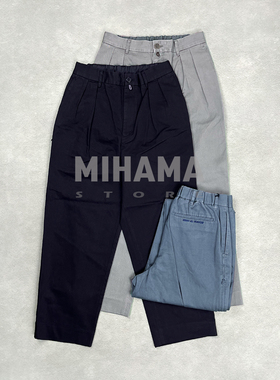 现货 SEDAN VENTILATION CHINO SLACKS 侧拉链棉质水洗休闲裤25AW