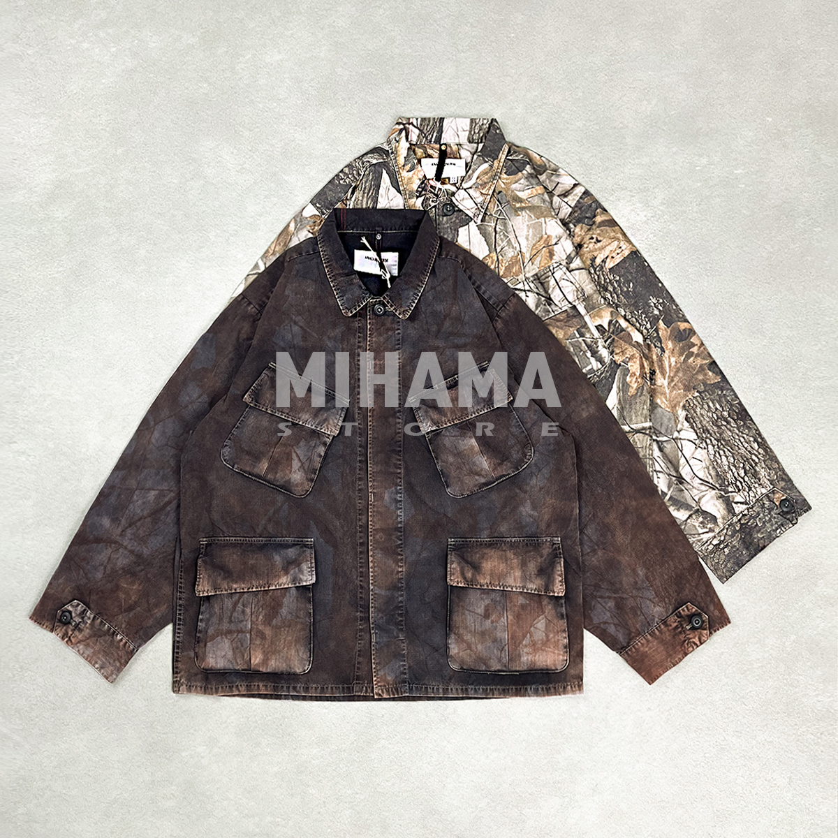 ANACHRONORM迷彩格子四袋夹克