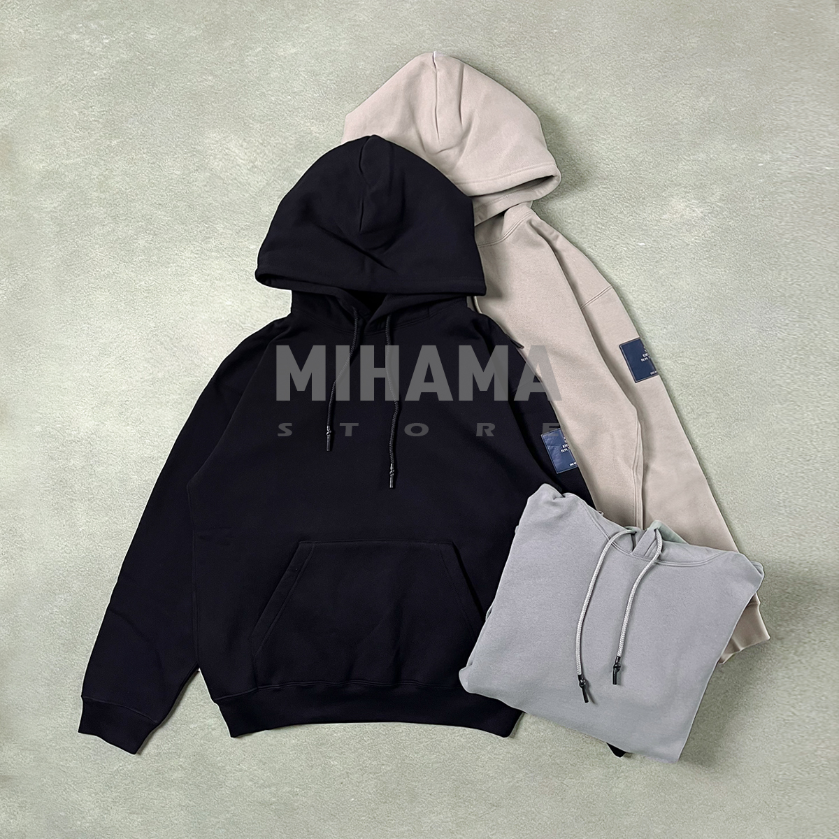 N.HOOLYWOOD军事标连帽运动卫衣