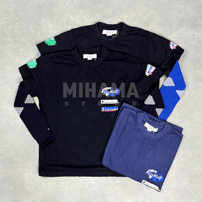 PIET水洗做旧假两件长袖T恤