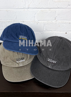 现货 SEDAN OG Logo Vintage Washed Cap 休闲复古水洗棒球帽25AW