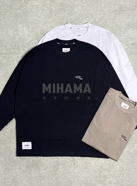 现货折扣 WTAPS SCAB / LS / COTTON 天竺棉后背字母印花长袖T恤