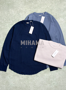现货折扣 Nanamica Crew Neck Thermal Sweat 华夫格长袖T恤25SS