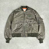 ANACHRONORM DIRTY 现货 NYLON 做旧破坏飞行夹克 25AW