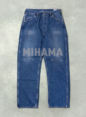 现货 orSlow DENIM PAINTER PANTS WASH 复古休闲牛仔长裤 25AW