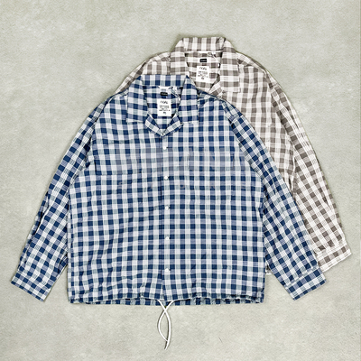 包芯纱格纹复古衬衫26SS