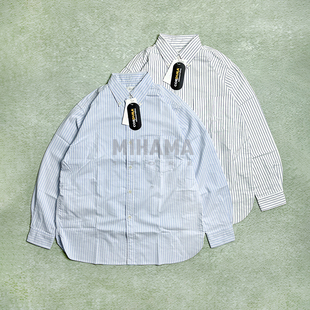 【现货】Nanamica Button Down Stripe Wind 经典款条纹衬衫25SS