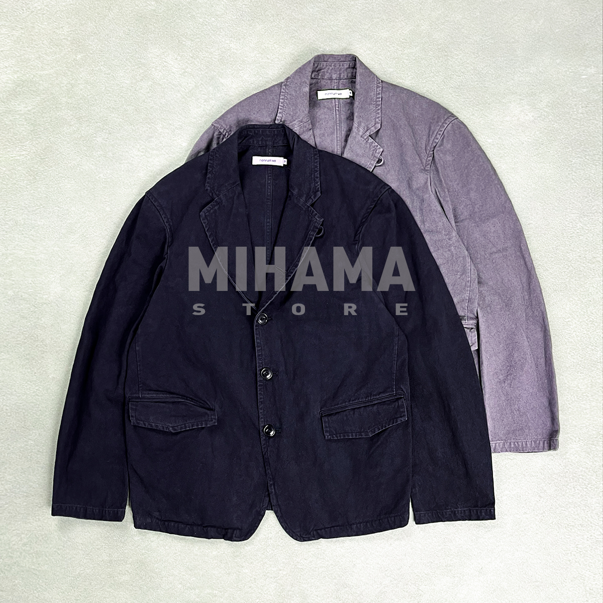 NONNATIVE日产硫化染帆混纺夹克