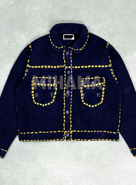 现货 PHINGERIN PG1 KNIT 日系休闲翻领毛衣休闲保暖外套 25AW