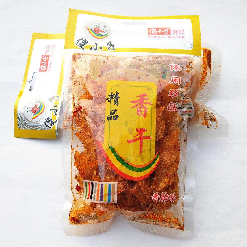 傻小子精品香干60g10包 麻辣豆干制品 休闲熟食零食品 湖南特产