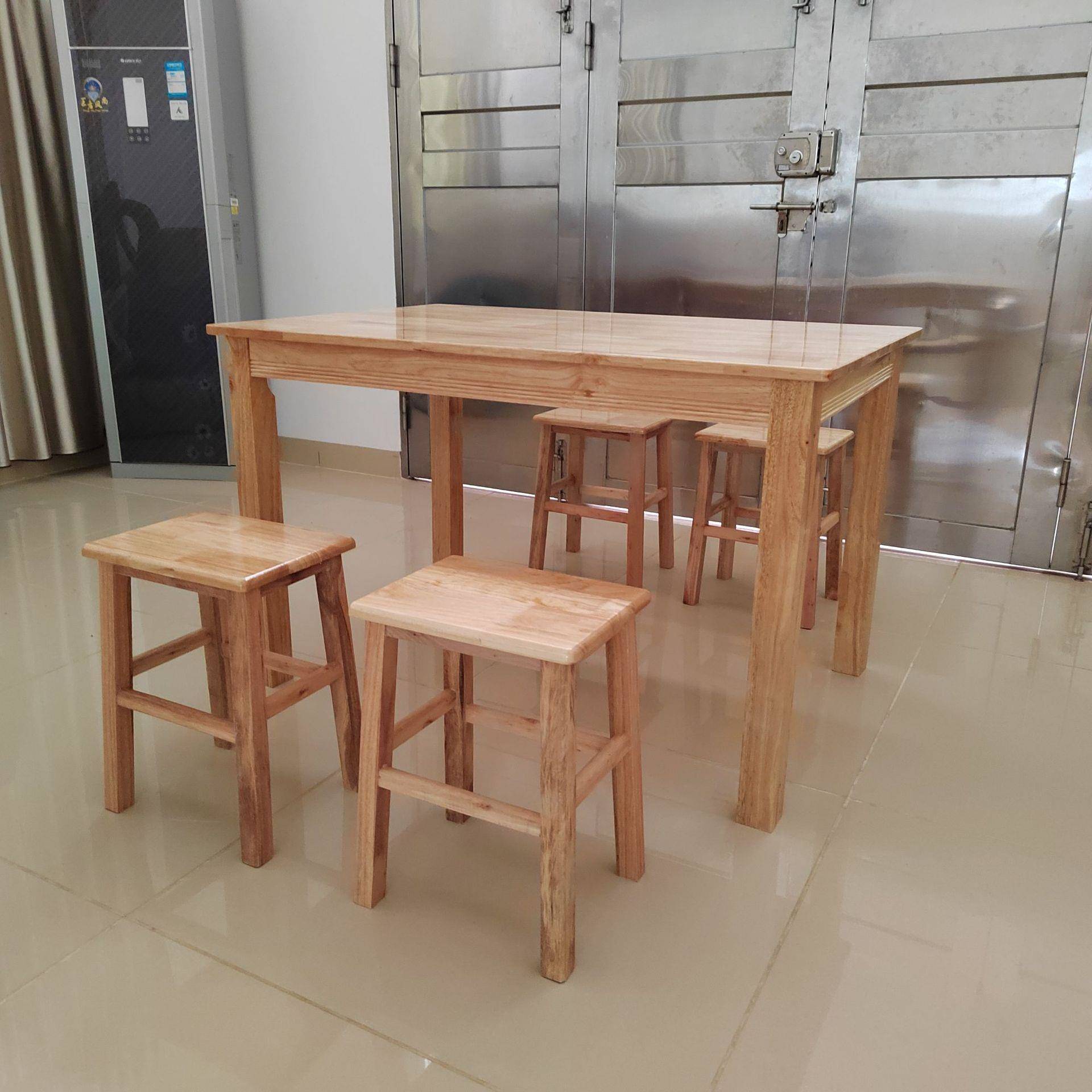 餐桌经济家用实木餐台饭店快餐简易饭桌餐厅方桌厂家实用