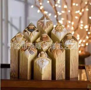 Statues 天堂圣诞树柱子雕像雕像树脂工艺品 Pillar 跨境Heaven