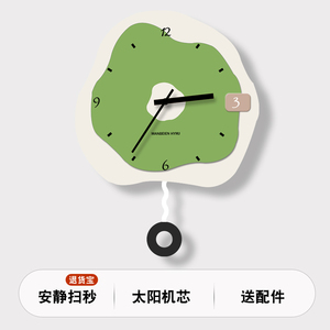 客厅时钟现代装饰静音挂墙钟挂钟