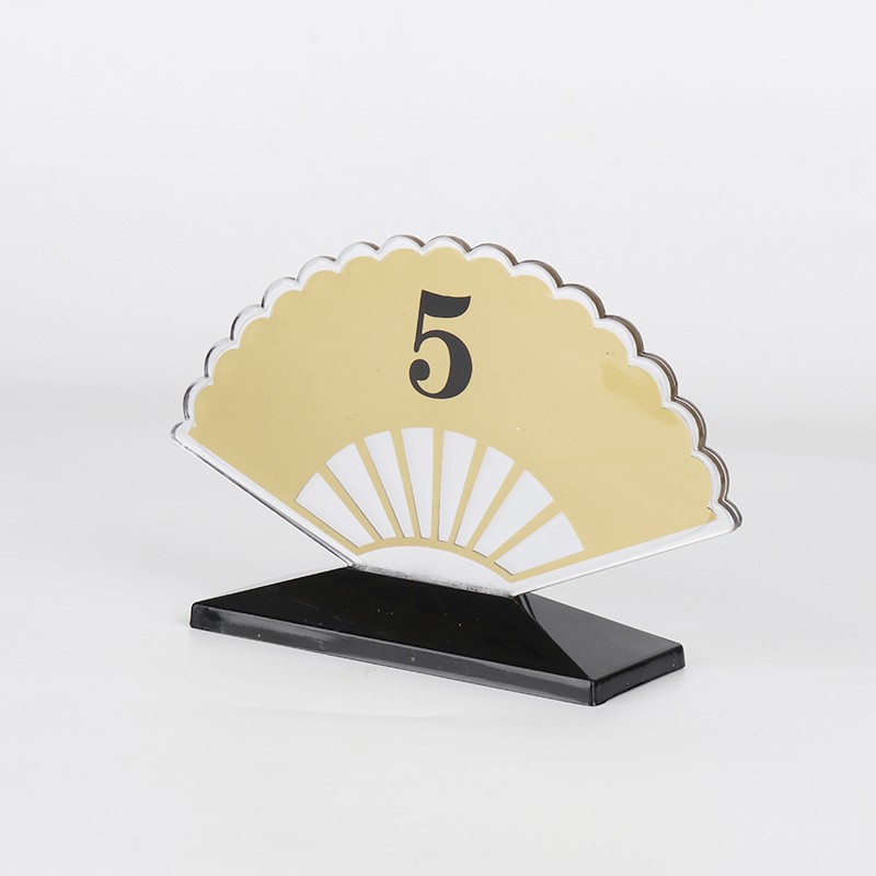 号码牌数字台号亚克力双面数字桌号台卡立式餐厅桌牌号座位号台牌