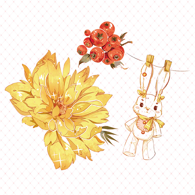 双十二新品手帐胶带造景黄花寐水晶浮雕烫镭射金和纸手账素材贴纸