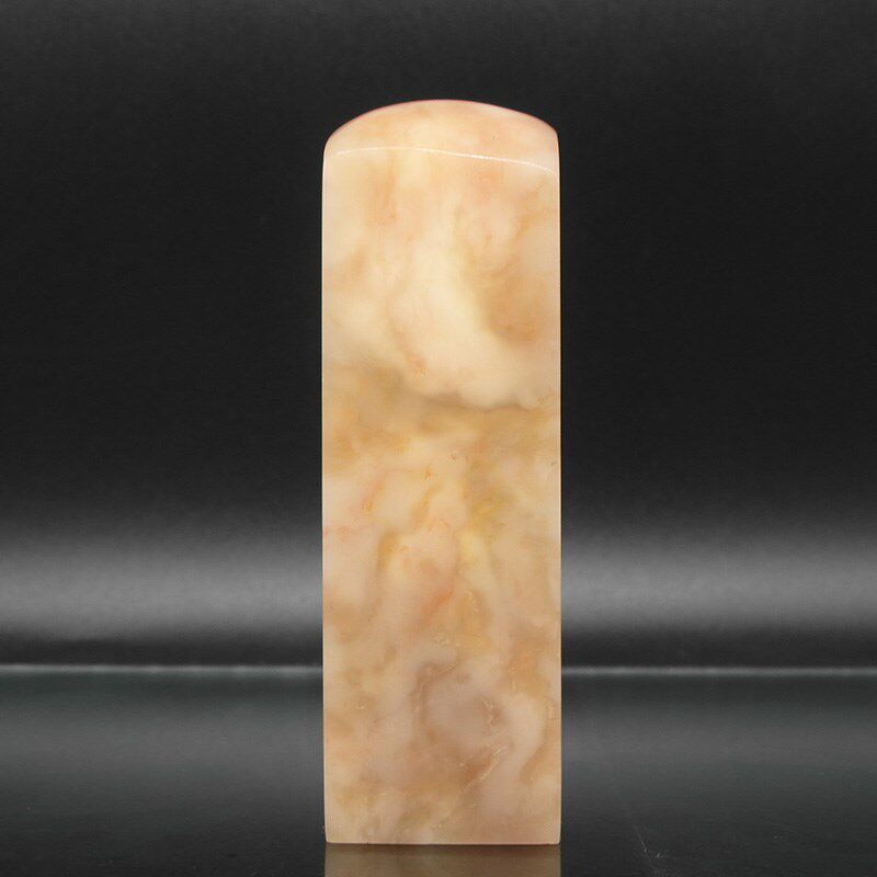 巴林石彩冻石印章篆刻石料27*27*97mm