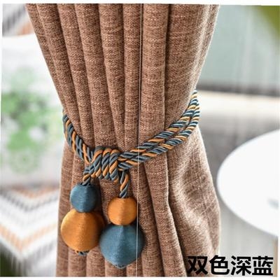 双色绑带欧式风格双色挂球窗帘绑绳绑双色的绑带双色扣挂钩蛋蛋球