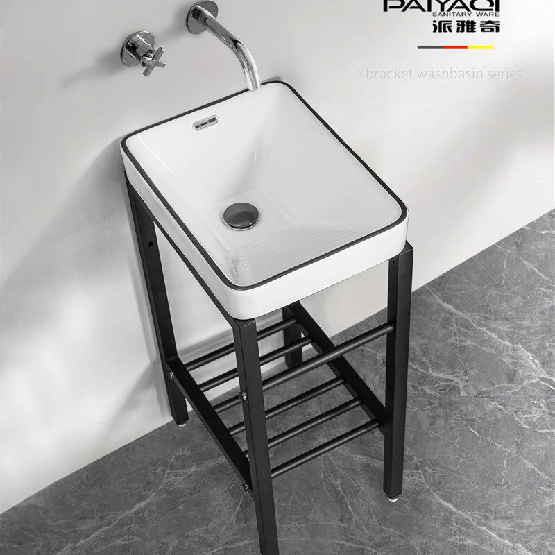 小户型落地陶瓷洗衣盆 带搓衣板阳台超深洗水槽池35cm41cm小尺寸