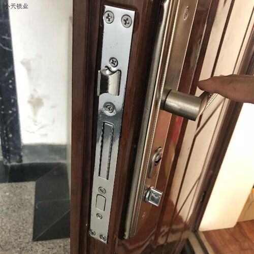防盗门锁套装锁具把手家用通用型天地锁把手锁大门锁木室内门锁.