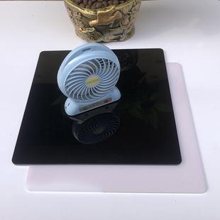 高透膜亚克力有机玻璃塑料板乳白色黑色亚克力摄影倒影板镜面反光