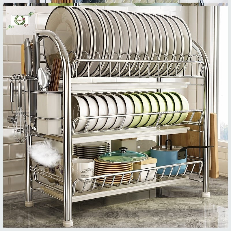 台面盘碟架置物架子滤水餐具架沥水架溧水厨房碗架家用饭碗