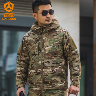 赤焰热反射战术棉服男士外套冬季户外迷彩保暖风衣军迷战地冲锋衣