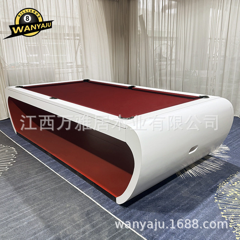 美式台球桌黑八多功能家用款钢库结构大理石球案厂家供