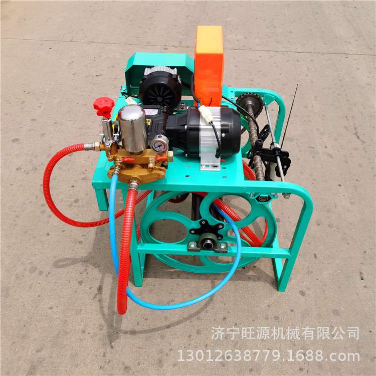 双电机带的自动卷管打药机 汽油遥控排管打药机 电动排管打药机