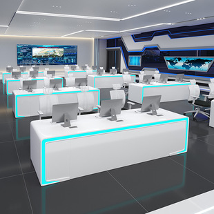 烤漆监控台操作台指挥中心控制台中控室调度台办公电脑工作台