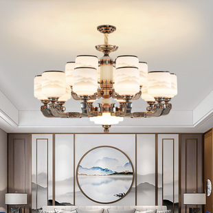 新中式 中国风大气家用餐厅卧室书房灯具3376 吊灯客厅灯2021年新款