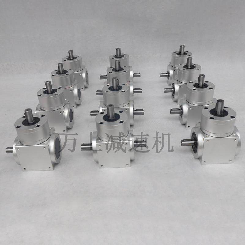 HD输出通孔螺旋锥齿轮箱伞齿轮转向器方形90度直角小型十字换向器