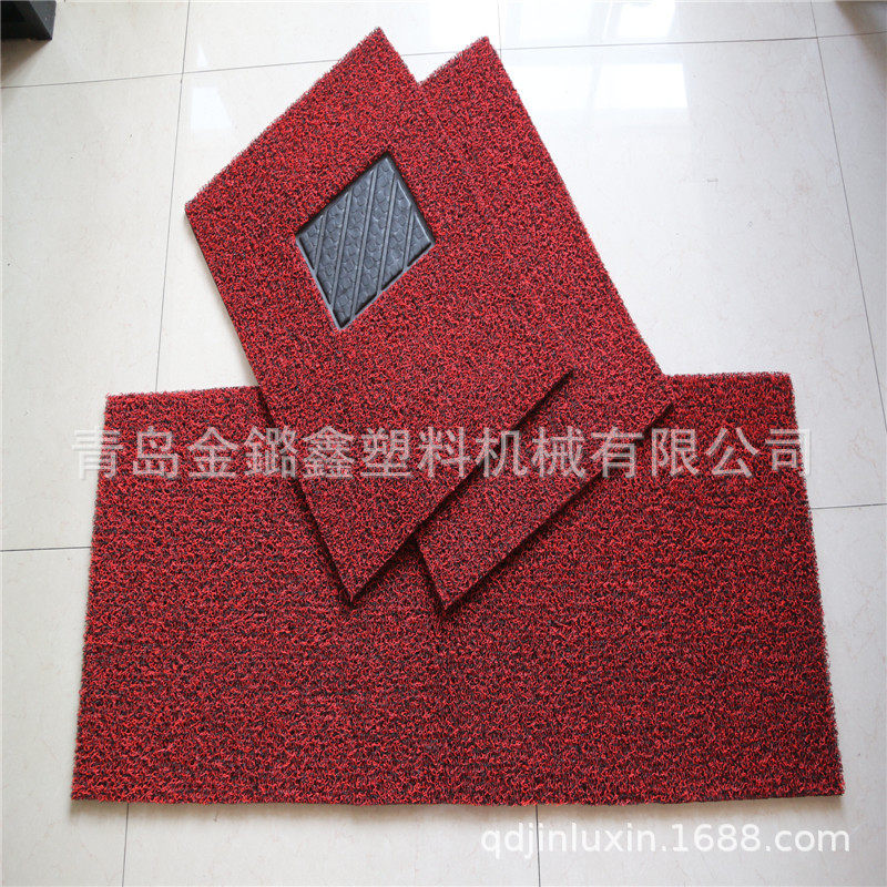 PVC防滑垫卷材通用可裁剪加厚加密丝圈地毯钉底汽车通用脚垫