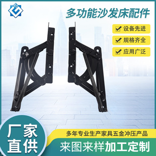 沙发变床五金折叠铰链多功能沙发床架配件升降液压杆榻榻米支撑杆
