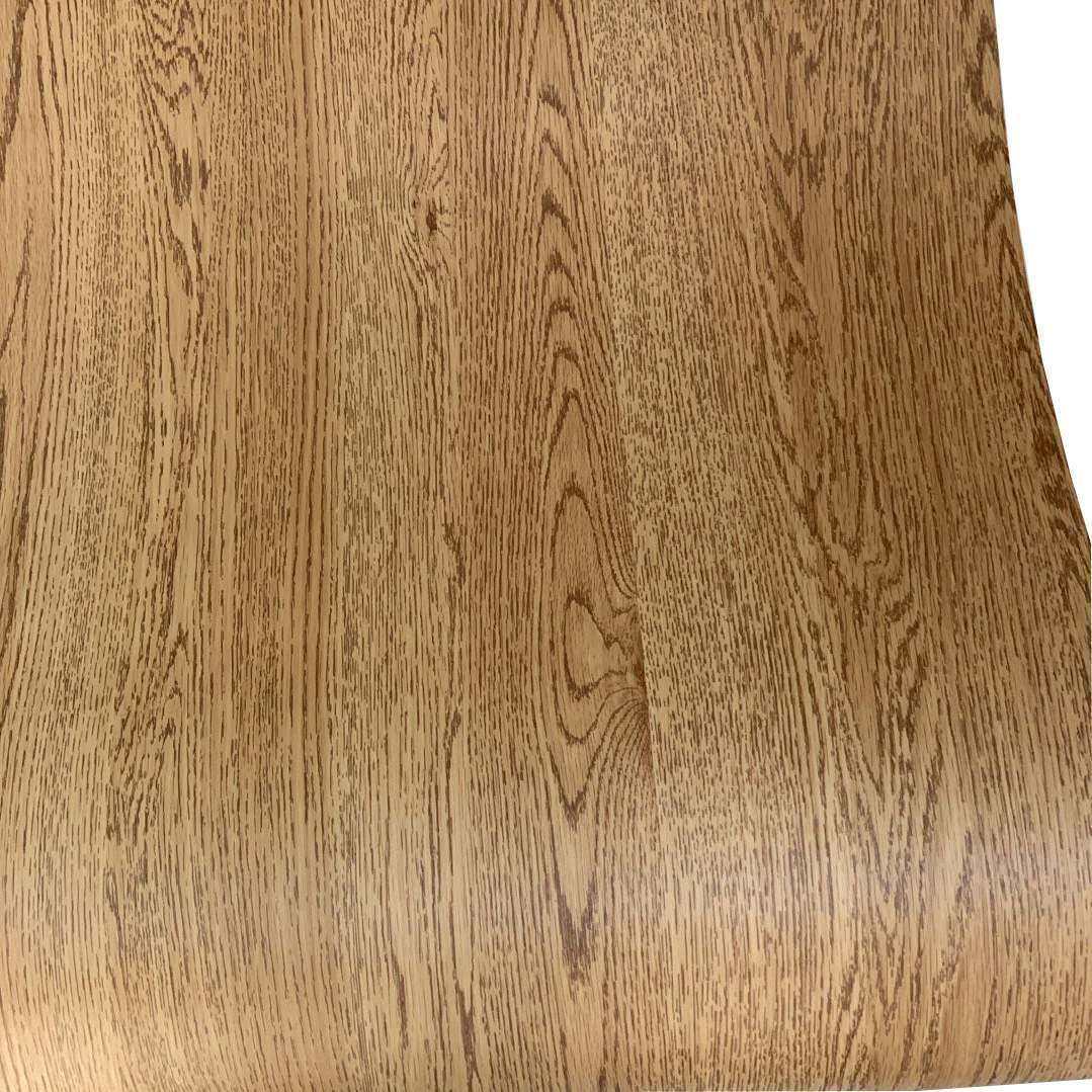 特厚导气槽自粘墙纸壁纸pvc木纹膜木饰面贴皮展柜装饰波音软片