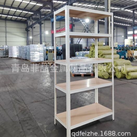 Q195钢置物架衣柜货架置物架多层家用免螺丝落地仓库阳台储藏室