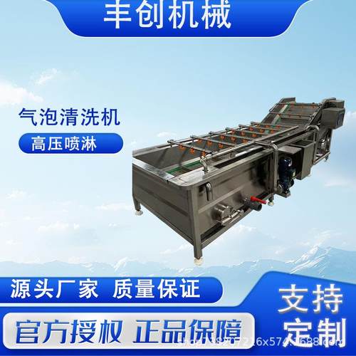 商用水果草莓气泡清洗机车厘子樱桃蓝莓清洗大枣枇杷果洗果机设备