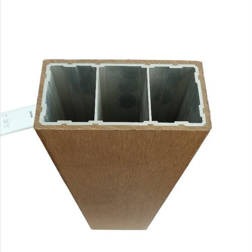 铝塑方通生产厂家户外防腐塑木材料仿木纹理玄关隔断木塑格栅方通