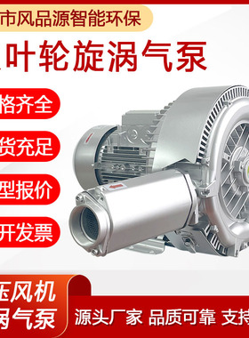 2PB 720 H16双段高压鼓风机上料机真空吸附高压漩涡气泵旋涡风机