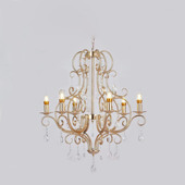 高0.77米金色 婚礼堂吊灯 婚庆吊灯 直径0.6米 wedding light