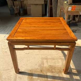 天然实木正方形八仙桌明清古典酒楼饭店餐桌商用全实木打造小方桌