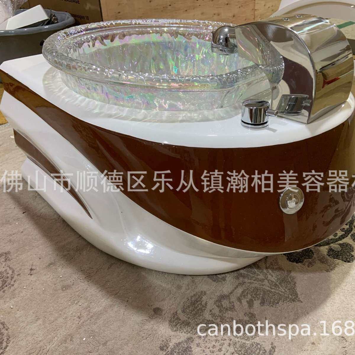 豪华按摩沐足椅直销底座水疗足疗玻璃钢纤维底带盘带水件